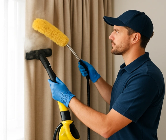 Trusted blind cleaning technician Matty Curtain Cleaning nudgee QLD