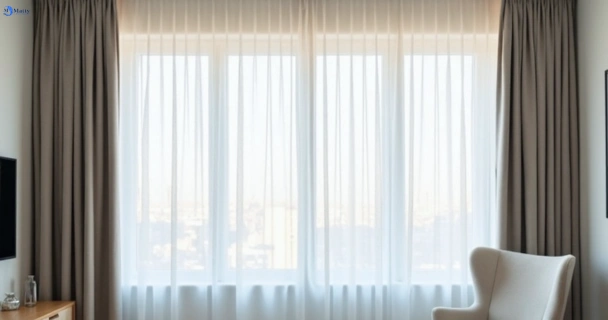 Freshly steam cleaned curtains in nudgee QLD