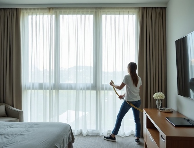 Nudgee Sheer Curtain Cleaning